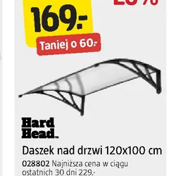 Daszek nad drzwi 120x100 cm