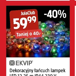 Dekoracyjny łańcuch lampek LED 12,25 m IP44 230 V