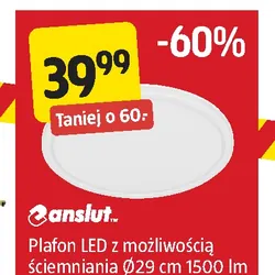 Plafon LED z możliwością ściemniania 29 cm 1500 lm 18 W