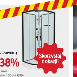 Kabina prysznicowa z deszczownicą 90x90x225 cm