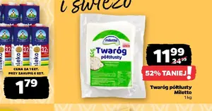 Mega okazja w Netto: twaróg półtłusty Miletto prawie o połowę taniej!