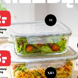 Pojemnik szklany z hermetyczną pokrywą 1l