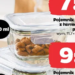 Pojemnik szklany z hermetyczną pokrywą 300 ml