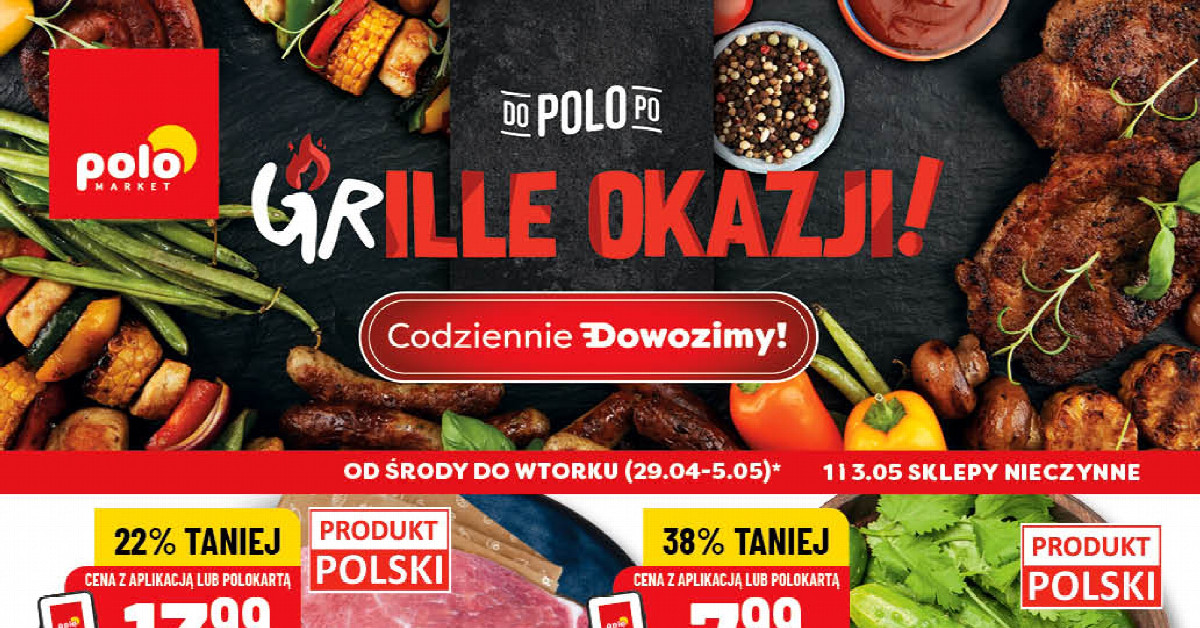 Nowa gazetka POLOmarket (29.04–05.05) — 7 promocji, które MUSISZ zobaczyć!