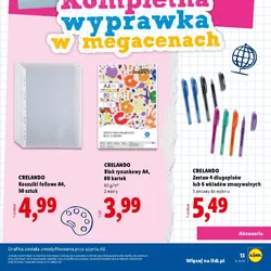 Zestaw 4 długopisów lub 6 wkładów zmazywalnych
