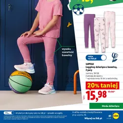 LUPILU Legginsy dziecięce z bawełną, 2 pary