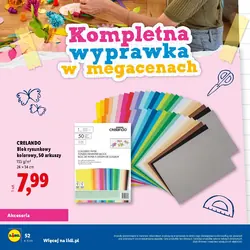 CRELANDO Blok rysunkowy kolorowy, 50 arkuszy
