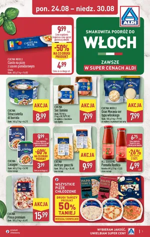 Smakowita podróż do Włoch od poniedziałku 24.08 do niedzieli 30.08
