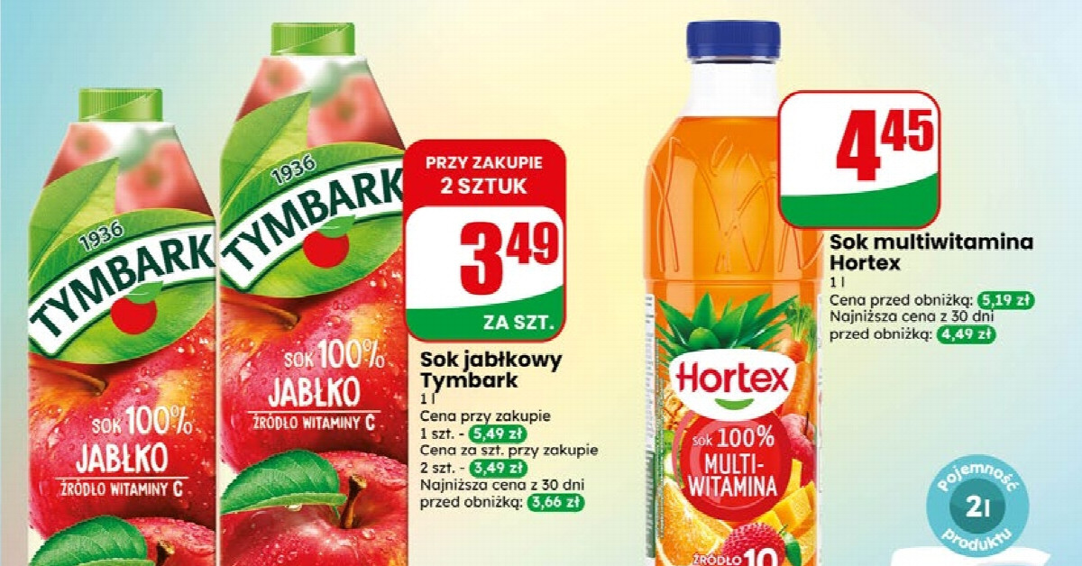 Sok Tymbark za 3,49 zł? Zobacz, dlaczego warto zrobić zapas teraz!