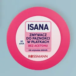 Isana, zmywacz do paznokci w płatkach
