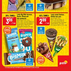 Lody rożek Kaktus, KitKat lub Lion