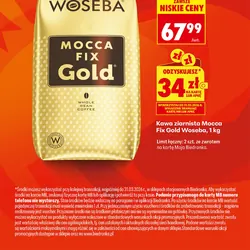 Kawa ziarnista Mocca Fix Gold Woseba, 1 kg