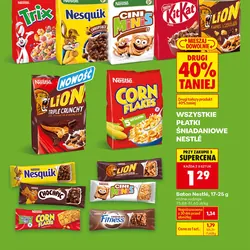 Wszystkie płatki śniadaniowe Nestlé