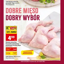 Świeża ćwiartka kurczaka pakowana próżniowo Kraina Mięs