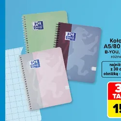 Kołozeszyt A5/80 kartek B-YOU, B-LIGHT