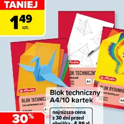 Blok techniczny A4/10 kartek