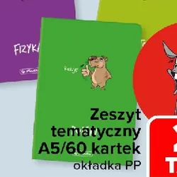 Zeszyt tematyczny A5/60 kartek okładka PP