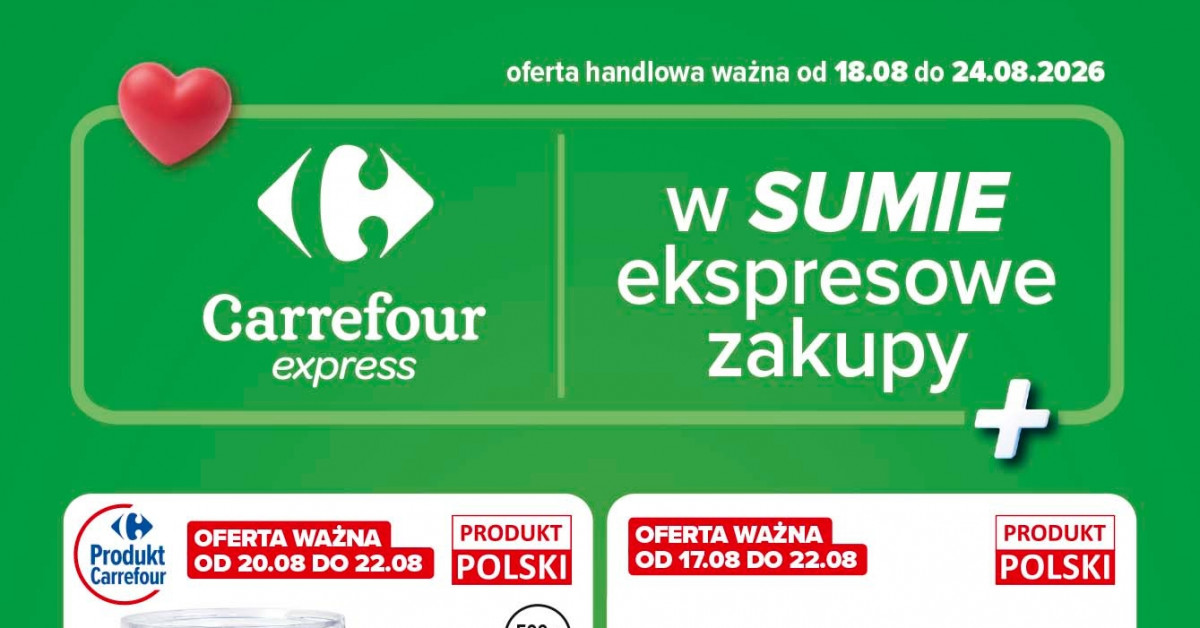Nowa gazetka Carrefour (18.08–24.08): Największe hity tygodnia — sprawdź, co warto kupić!