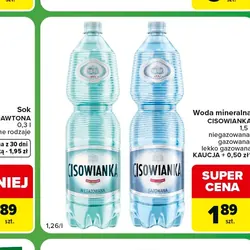 Woda mineralna Cisowianka