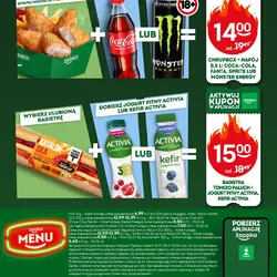 HOT DOG + NAPÓJ 0,5L: COCA-COLA, FANTA LUB SPRITE