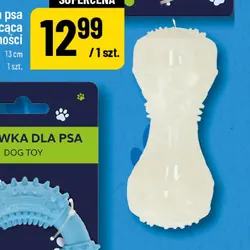 Zabawka dla psa hantla świecąca w ciemności