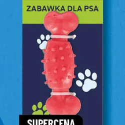Zabawka dla psa kość czerwona