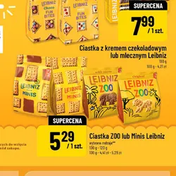 Ciastka z kremem czekoladowym lub mlecznym Leibniz