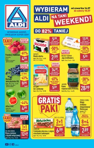 Oferta weekendowa od czwartku 16.07 do soboty 18.07
