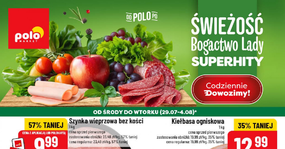 Szynka bez kości za 9,99 zł! Nie uwierzysz, jak tanio możesz zrobić zapasy — tylko w POLOmarket