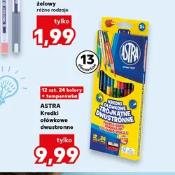 Astra Kredki ołówkowe dwustronne