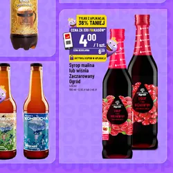 Syrop malina lub wiśnia Zaczarowany Ogród