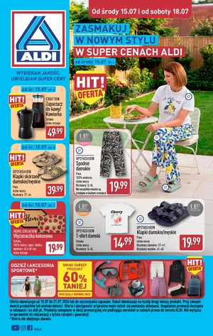 Artykuły przemysłowe i tekstylia od środy 15.07 i od soboty 18.07
