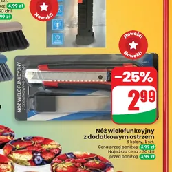 Nóż wielofunkcyjny z dodatkowym ostrzem