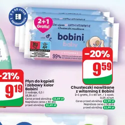 Chusteczki nawilżane z witaminą E Bobini
