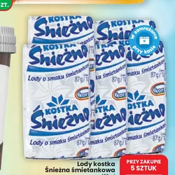 Lody kostka Śnieżna śmietankowa