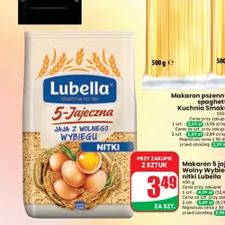 Makaron 5 jajeczny Wolny Wybieg nitki Lubella