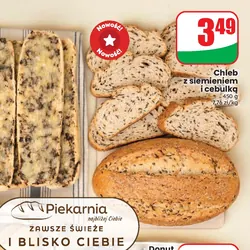 Chleb z siemieniem i cebulką