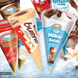 Lody w rożku Koral Top Milker