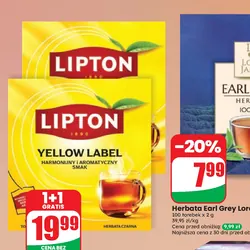 Herbata czarna ekspresowa Lipton