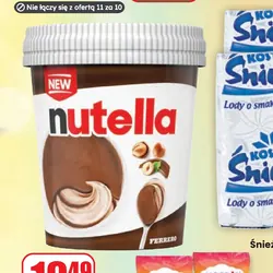 Lody w kubku Nutella