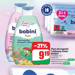 Płyn do kąpieli i zabawy kolor Bobini