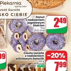 Donut z nadzieniem jagodowym