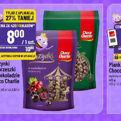 Rodzynki lub orzeszki w czekoladzie Choco Charlie