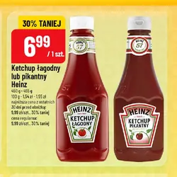 Ketchup łagodny lub pikantny Heinz