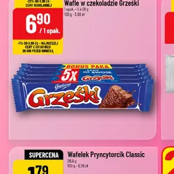 Wafle w czekoladzie Grześki