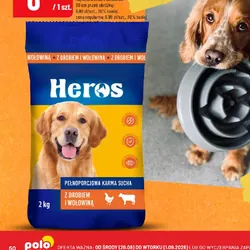 Karma sucha dla psa z drobiem i wołowiną Heros