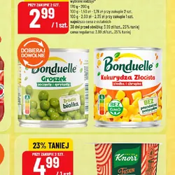 Kukurydza lub groszek Bonduelle