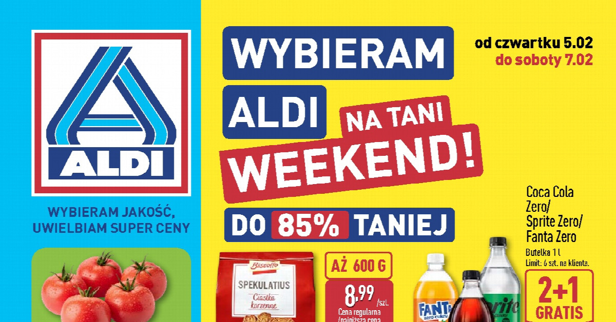 Gazetka Aldi 05.02–07.02: Przegląd HITÓW — sprawdź, co warto kupić już teraz!