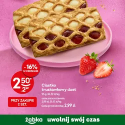 Ciastko truskawkowy duet