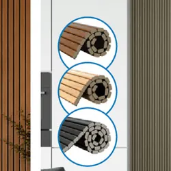 Panel lamelowy ścienny MDF